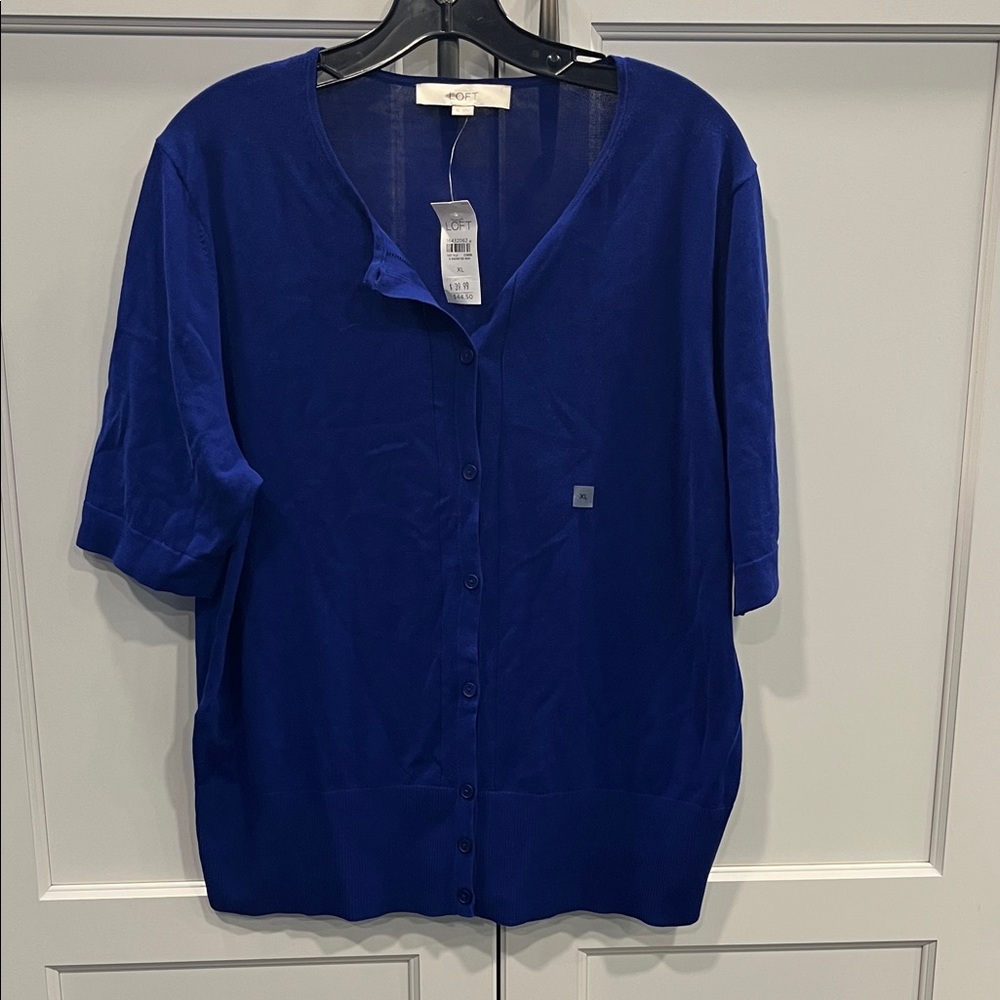 LOFT Royal Blue Knit Top
